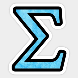 Blue Sigma Sticker